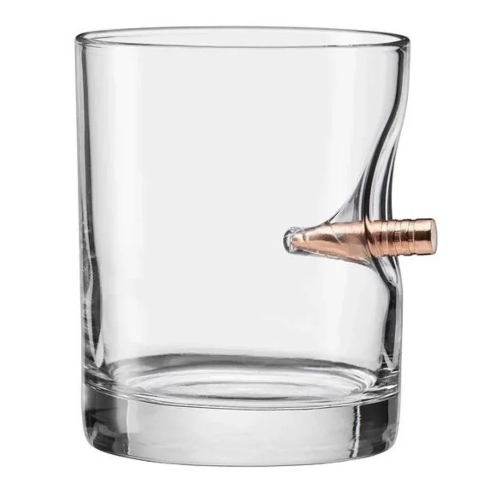 Bullet Rocks Glass with Real .308 Bullet - 11oz